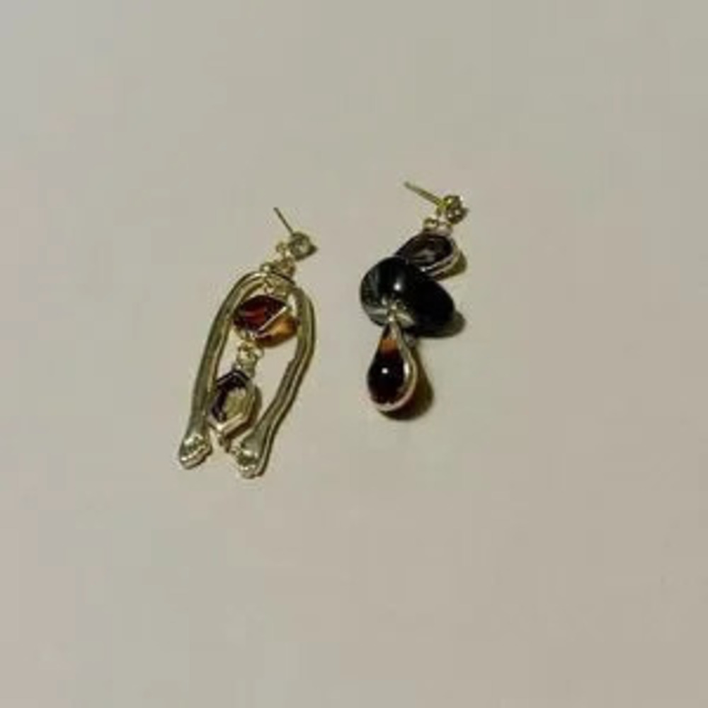 Crystal drop earrings N772